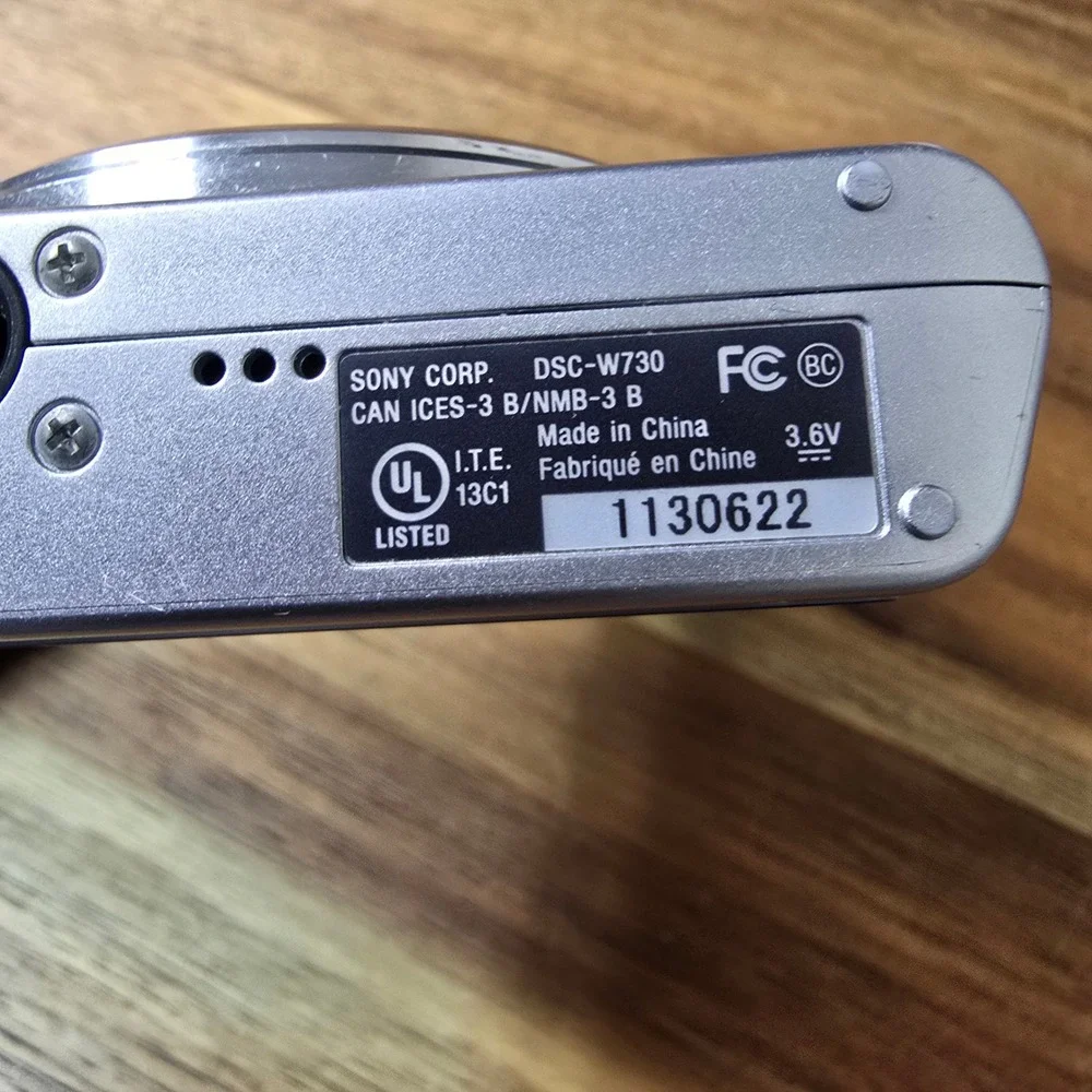 Sony CyberShot DSC-W730 Digital Camera Silver 16.1MP 8x Zoom Digicam Bundle WORK